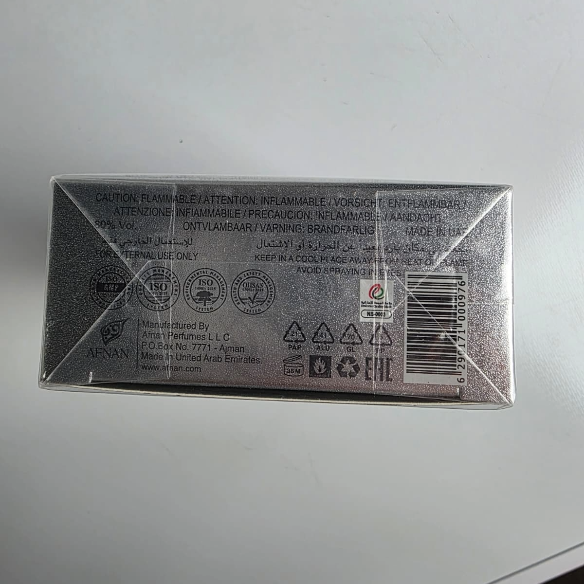 Afnan Supremacy Silver Eau de Parfum 100 ml – Hombre