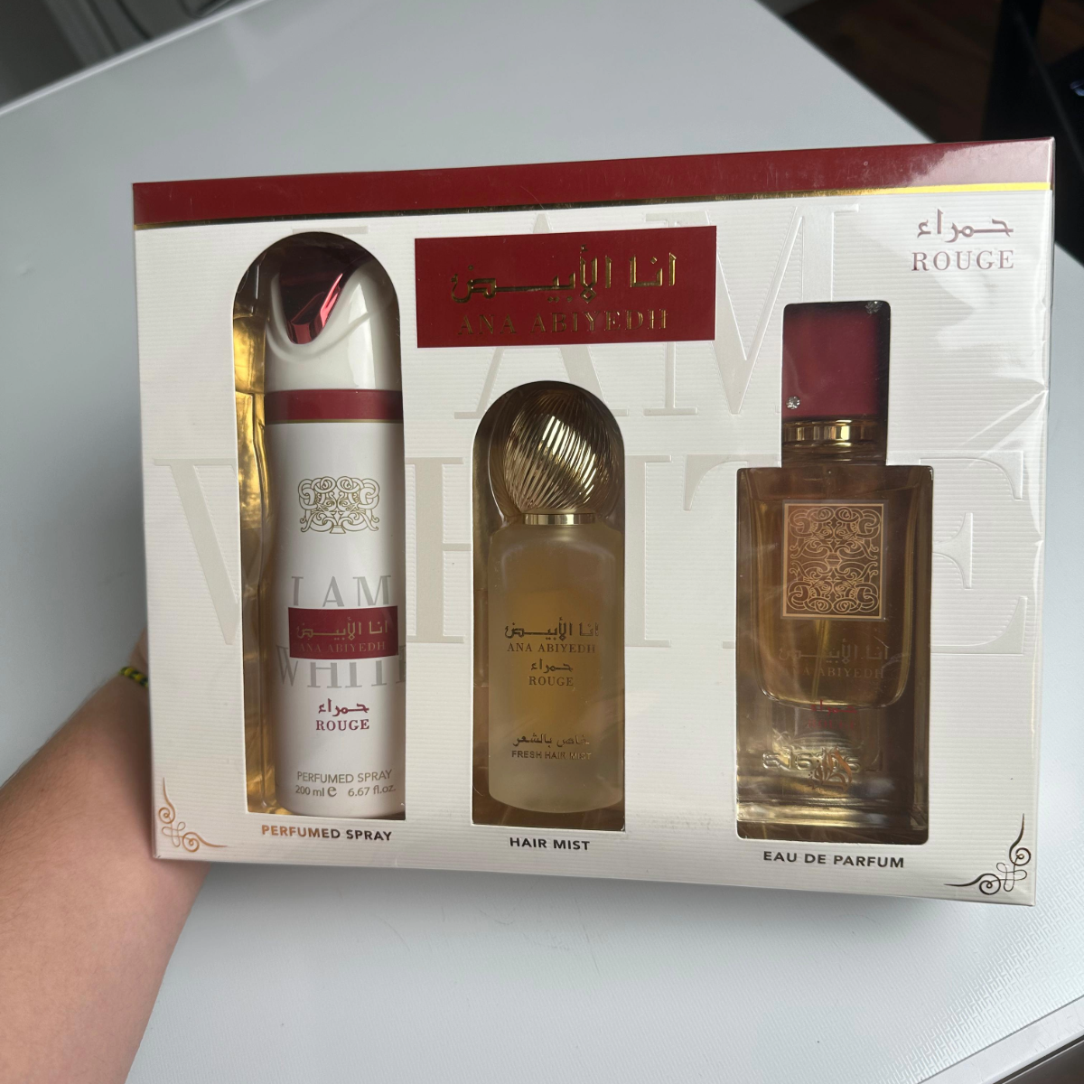 Lattafa Ana Abiyedh Rouge Set de Regalo Árabe para Mujer